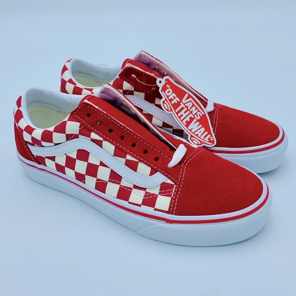 VANS OLD SKOOL CANDY APPLE CHECK - Picture 2 of 9